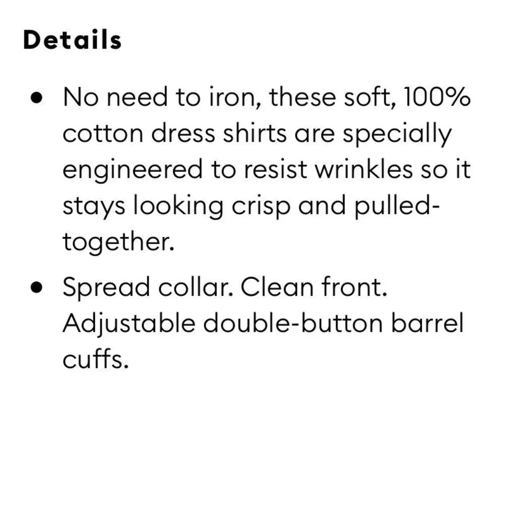 ✨ HP✨Standard-Fit Non-Iron Dress Shirt✨
